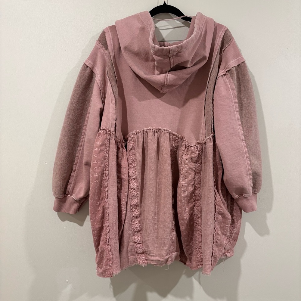 Free People Juniper Pullover Patchwork Hoodie in … - image 3